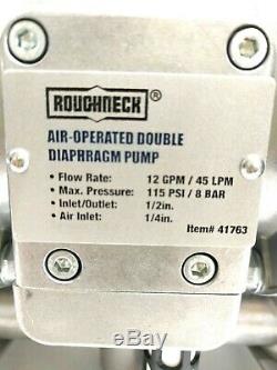 Roughneck Air-Operated Double Diaphragm Oil Pump 24 GPM, 1/2 Inlet and Outlet