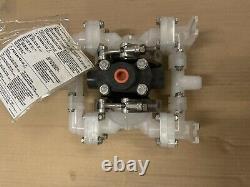 SANDPIPER PB 1/4 TS3PP Double Diaphragm Pump, Air Operated, 100 PSI, 4 GPM
