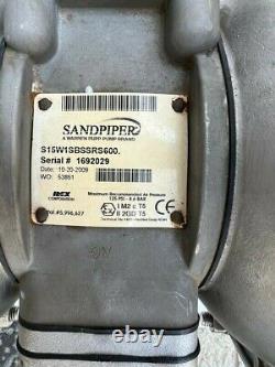 Sandpiper S15w1sbssrs600 Air Double Diaphragm Pump 1-1/2 Stainless Steel Ss