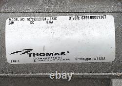 THOMAS 24 volt 107CDC20/24-233D DIAPHRAGM AIR COMPRESSOR VACUUM PUMP FREE SHIP