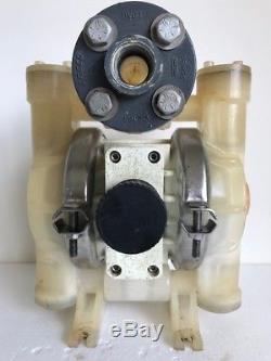 Used Wilden 1 P2 Proflo Air Operated Polypropylene Double Diaphragm Pump