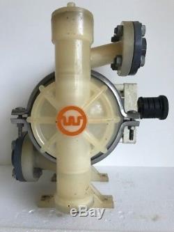 Used Wilden 1 P2 Proflo Air Operated Polypropylene Double Diaphragm Pump