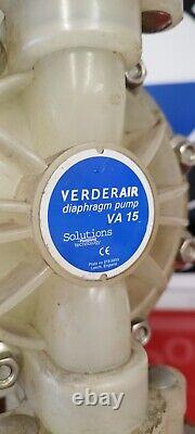 Verderair VA 15 Air Operated Diaphragm Pump on Wooden Base Tested & Working