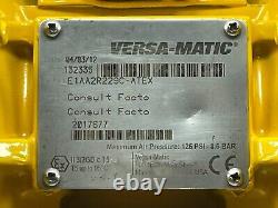 Versa-Matic E1AA2R229C- Atex Double Diaphragm Pump, Aluminum, Air Operated, Buna
