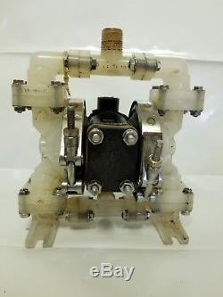 Versa-Matic E6 Polypropylene 1/4 Air Operated Double Diaphragm Pump