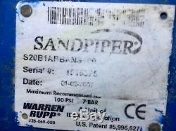 Warren Rupp Sandpiper S20b1abbans100 Aluminum Air & Flow 2 Npt Diaphragm Pump