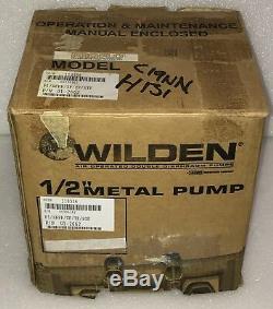 Wilden 01-2662 / P1/SPPP/TF/TF/STF/ 1/2 Stainless Air-Operated Pump / 4 mo wrty