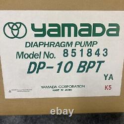 YAMADA 851843 DP-10BPT Air Powered Double Diaphragm Pump New