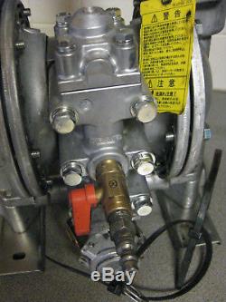 Yamada 3/4 Aluminum Air Operated Dual Diaphragm Pump, Model NDP-20BAN, 100PSI